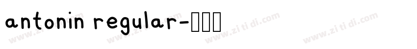 antonin regular字体转换